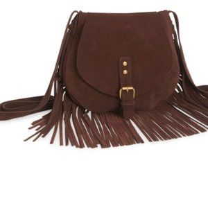 Bethany Mota faux suede long purse